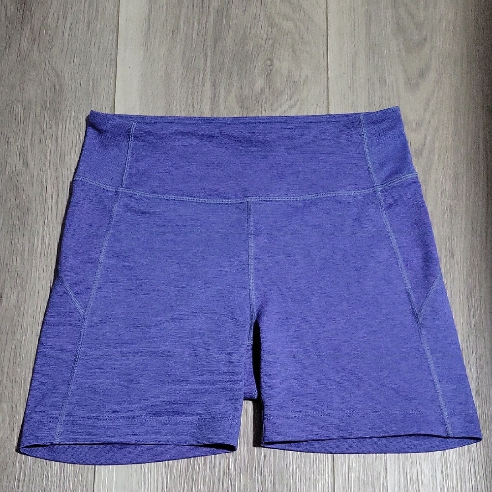 Outdoor Voices Women's Blue Heather Bike Shorts Size S EUC